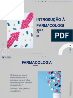 Introdução À Farmacologi A: Aula 01