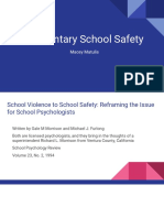 Elementary School Safety