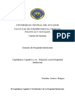 Ensayo de Capitalismo Cognitivo y La Propiedad Intelectual