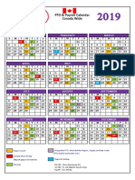 Payroll and PTO Calendar 2019