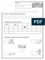 DIAGNOSE LP 1º ANO 2023