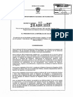 Decreto 625 Del 26 de Abril de 2022