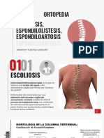 Espondilolistesis y Escoliosis - Ortopedia