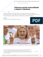 Ex-Esposa de Bolsonaro Perde Nacionalidade Brasileira Após Adquirir Cidadania Norueguesa - Distrito Federal - G1