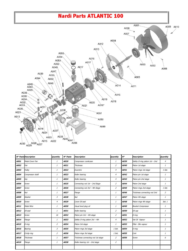 NA Compressor Parts PDF Piston Mechanical Engineering