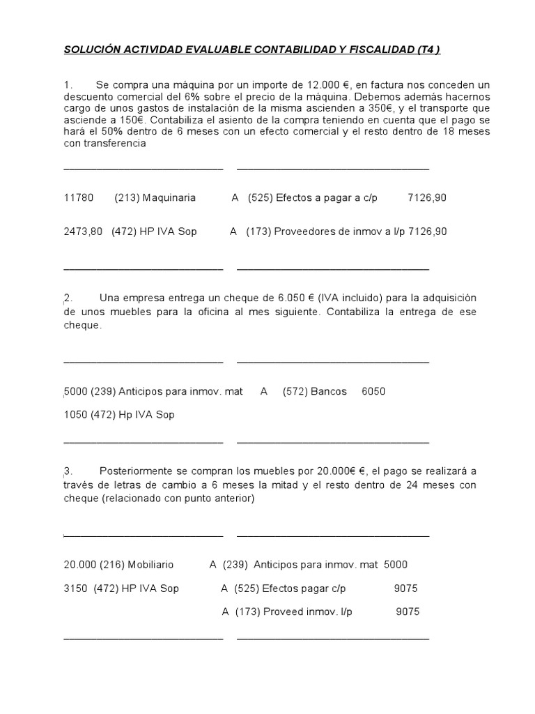 Asientos Contables de Compras y Ventas | PDF | Hoja de balance ...