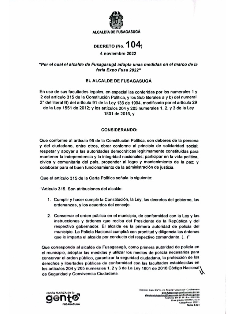 Decreto 104 | PDF