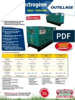 Groupe Electrogene Insonorise 1500tr Min