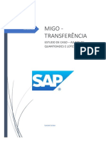 Migo Transferencia Estudo de Caso Ajuste de Quantidades e Lotes