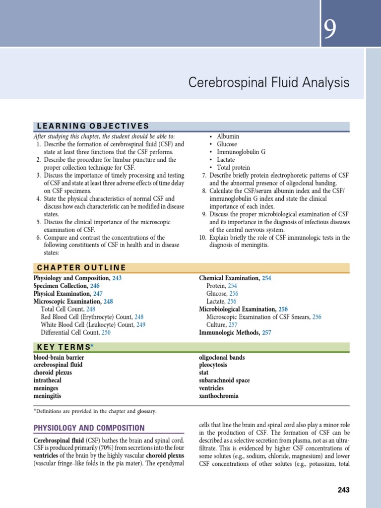 Fundamentals of Urine and Body Fluid Analysis (258-350) | PDF ...