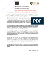 Comunicado Interno Pedro Castillo