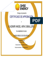 Certifcado de Curso Basico de Seguridad