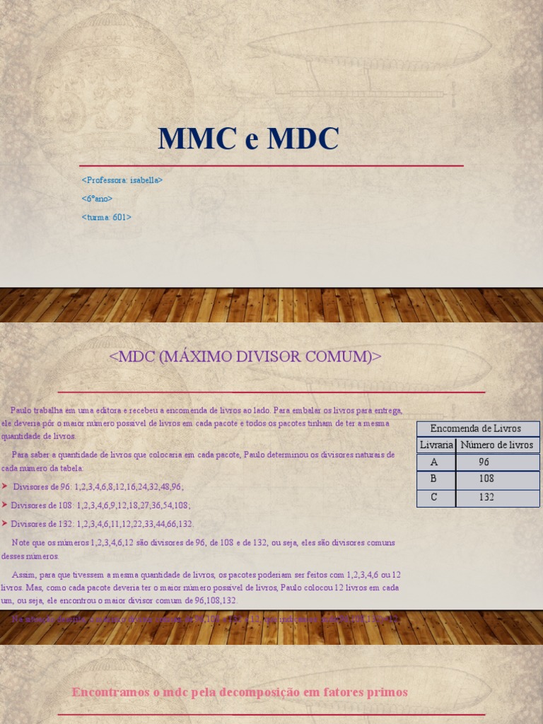 MMC e MDC | Download grátis PDF | Número primo | Matemática