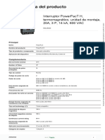 Interruptores en Caja Moldeada PowerPact Marco H - HDL36020