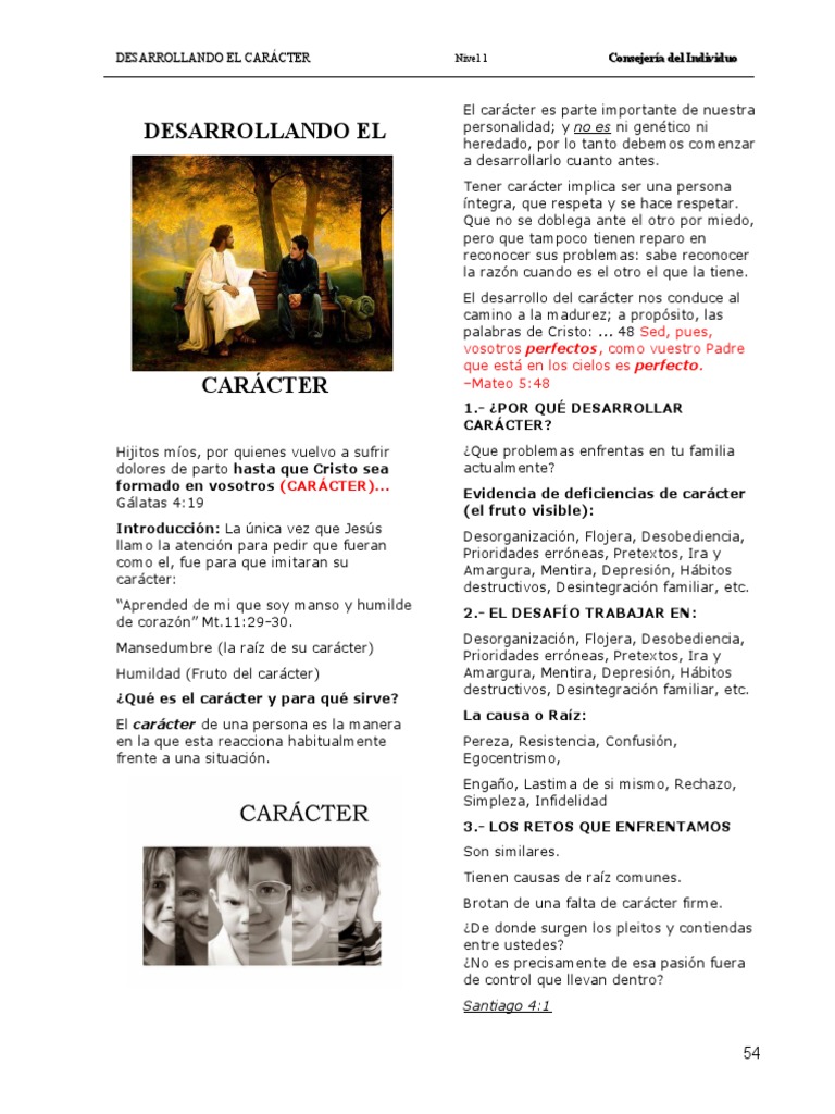 Desarrollo del Carácter Personal | PDF