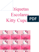 Etiquetas Escolares Kitty Cupcake