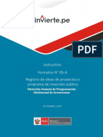 Instructivo Registro de Ideas F5