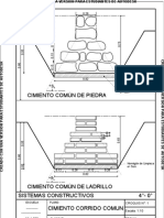 Construcción cimiento corrido común