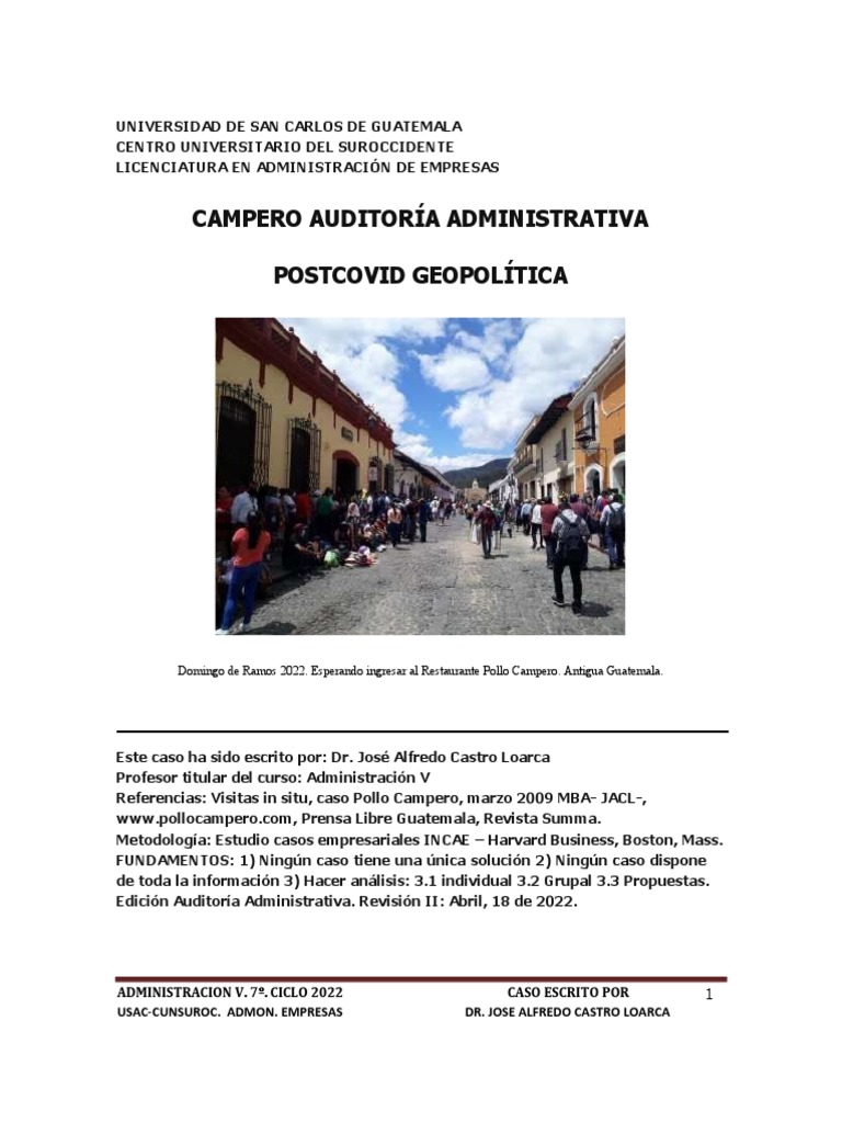 Anexo Martco Teorico Campero | PDF | Guatemala | America latina