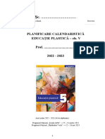 Planificare Ed - Plastica cls.5