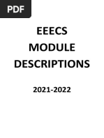 Module Descriptions 2021-2022