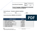 Especialización en Educación Formación Integral de La Infancia Cohorte Xiii-I Semestre