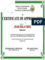 Certificate CBMS