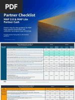 Partner MAP Checklist