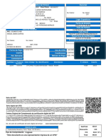 Factura electrónica de servicio de gasolina de 22.510 litros