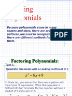 Factoring Different Polynomials