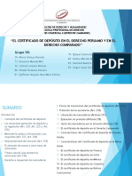 Grupo 7 Exposición El Certificado de Depóstio