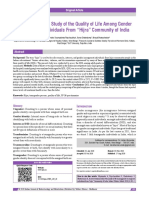 MAJUMDER - An Observational Study of the Quality of Life Among Gender Incongruent Individuals From “Hijra” Community of India