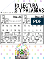 Cuaderno Inicio Lectura de Sílabas y Palabras Por Materiales Educativos para Maestras