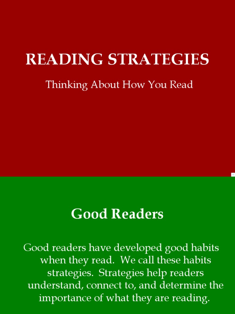 Reading Strategies Powerpoint Pdf Mind Cognitive Science