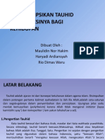 Mendeskipsikan Tauhid Dan Urgesinya Bagi Kehidupan