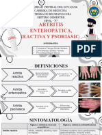 Artritis reactiva, enteropática y psoriásica