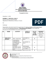 TRANSMITTAL LETTER Marlon