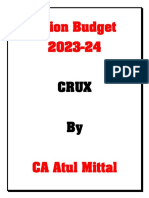 Crux of Union Budget 2023-24 (Upscmaterial)