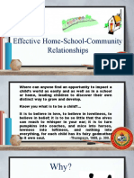 Effective Home-School-Community Relationships