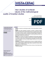 GMG. Clinical intervention studies of orofacial motricity an analysis of the methodological quality of brazilian studies