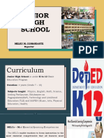 JHS: Junior High School Curriculum and Subjects Taught