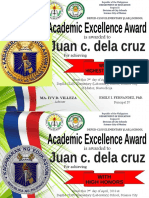 DepEd award certificate template