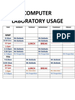 Computer Laboratory Usage