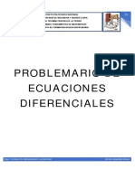 Problemario de Ecuaciones Diferenciales: Esia U. Ticoman, Ipn, Ciencias Basicas Matematicas Arturo Hernandez Rosales
