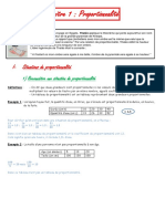 Proportionnalité Cours 5eme