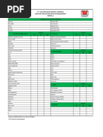 Checklist Excavator