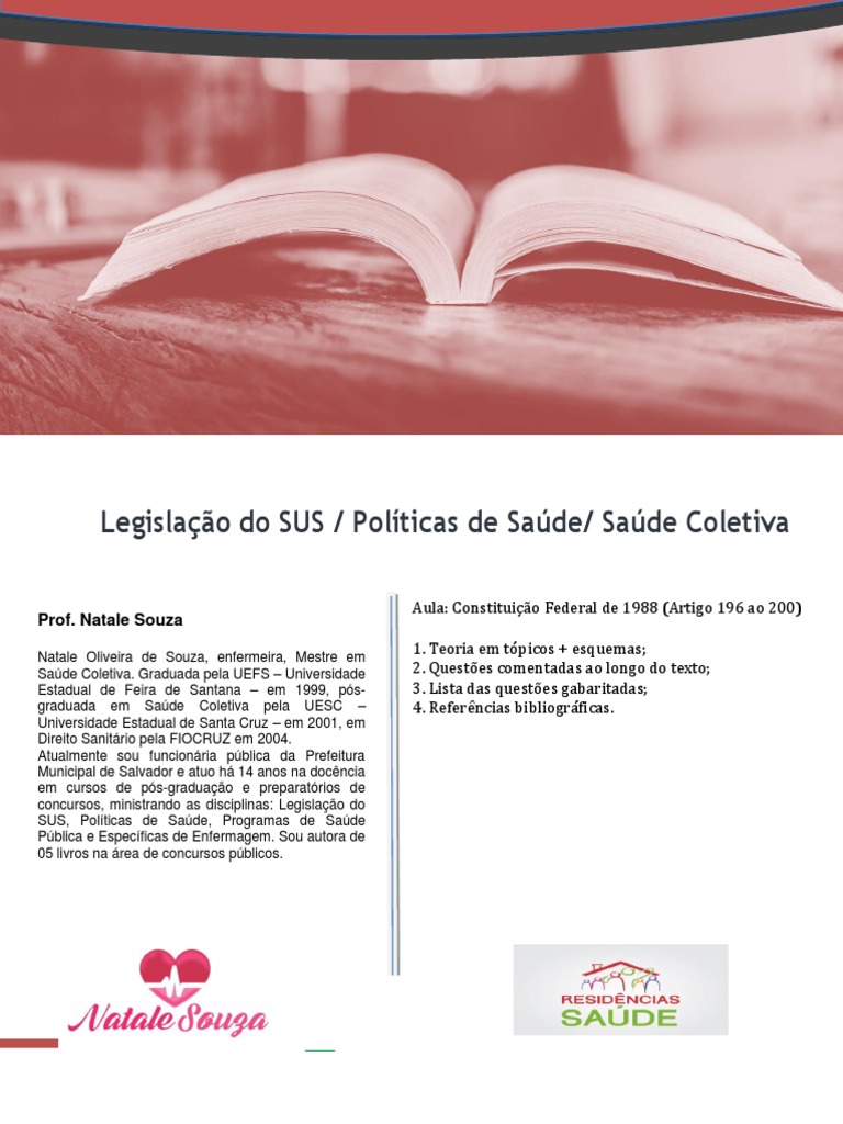 Constituição Federal 1988 Artigos 196 Ao 200 Pdf Constituição