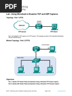 10.4.3 Lab - Using Wireshark To Examine TCP and UDP Captures