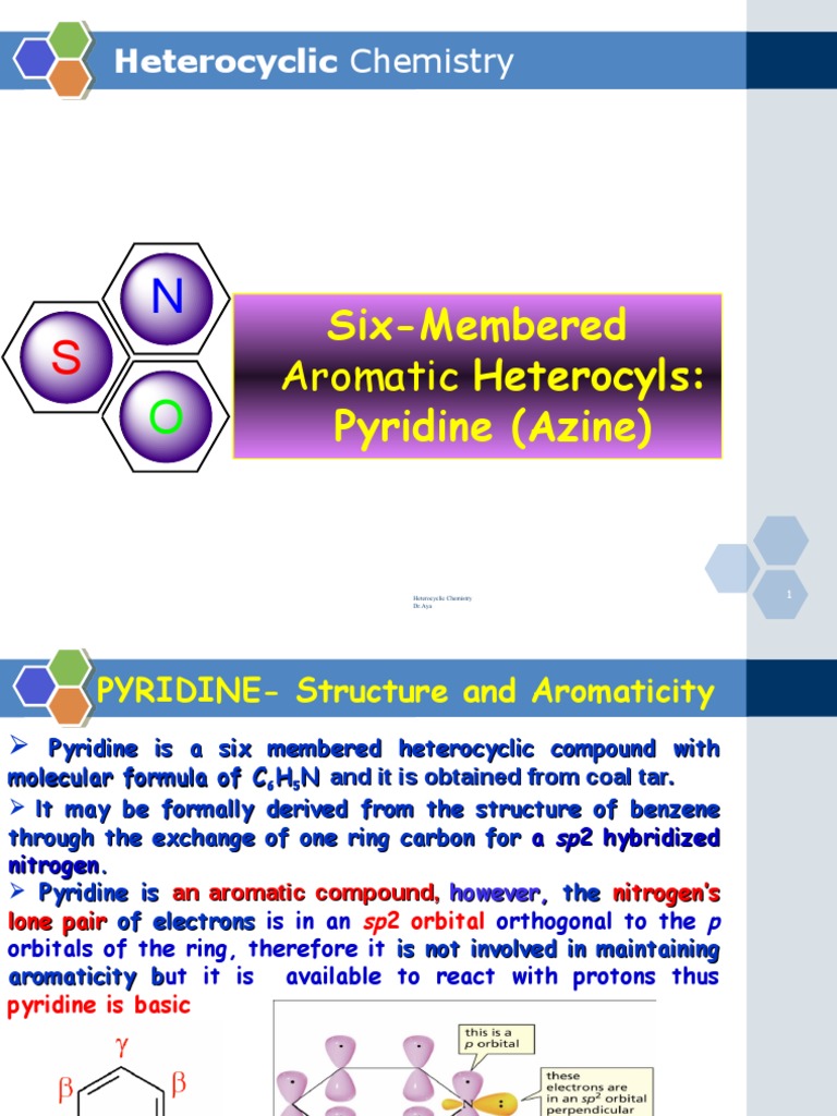 Pyridine: Aromaticity and Resonance | PDF | Pyridine | Aromaticity