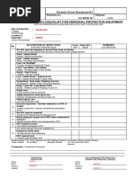 Checklist Inspeksi APD Satpam | PDF